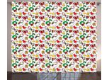 Abakuhaus Natale Tenda Rustica, Ghirlanda Natalizia Caramella, Soggiorno Tenda Universale Con Passanti E Ganci, 280 X 175 Cm, Multicolore