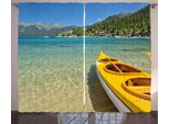Abakuhaus Lake Tahoe Tenda Rustica, Kayak Estremo, Tenda Con Passanti E Ganci Per Camera Da Letto, 280 X 175 Cm, Verde Tiglio Turchese