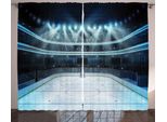 Abakuhaus Tenda Rustica Da Hockey Su Ghiaccio, Foto Di Tifosi Allo Stadio, Tenda Con Passanti E Ganci Per Camera Da Letto, 280 X 175 Cm, Multicolore