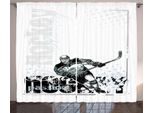 Abakuhaus Hockey Su Ghiaccio Tenda Rustica, Portiere Professionista, Soggiorno Tenda Universale Con Passanti E Ganci, 280 X 175 Cm, Multicolore