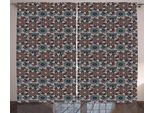 Abakuhaus Tenda Rustica, Arte Floreale Ottomana, Tende Universali Per Soggiorno Con Passanti E Ganci, 280 X 175 Cm, Multicolore