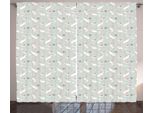 Abakuhaus Pasqua Tenda Rustica, Coniglietto, Fiori E Cuore, Soggiorno Nastro Universale Tende Con Passanti E Ganci, 280 X 175 Cm, Multicolore