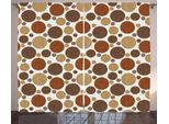 Abakuhaus Tenda Rustica In Tessuto, Linee Vintage, Tenda Con Passanti E Ganci Per Camera Da Letto, 280 X 175 Cm, Multicolore
