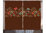 Abakuhaus Tenda Rustica Color Cioccolato, Design San Valentino, Tenda Con Passanti E Ganci Per Camera Da Letto, 280 X 175 Cm, Multicolore