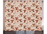 Abakuhaus Tenda Rustica Con Angeli, Tema Medievale Di San Valentino, Tenda Con Passanti E Ganci Per Camera Da Letto, 280 X 175 Cm, Colori Guscio D'uovo, Caramello, Rubino