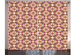 Abakuhaus Tenda Astratta Rustica, Retrò Moderna Vibrante, Tende Universali Per Soggiorno Con Passanti E Ganci, 280 X 175 Cm, Multicolore