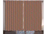 Abakuhaus Tenda Rustica Astratta, Rombi Esagonali, Soggiorno Nastro Universale Tende Con Passanti E Ganci, 280 X 175 Cm, Multicolore
