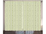 Abakuhaus Tenda Astratta Rustica, Tonalità Verde E Grigio, Tenda Universale Per Soggiorno Con Passanti E Ganci, 280 X 175 Cm, Verde Pallido Grigio Bianco
