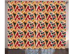 Abakuhaus Tenda Astratta Rustica, Graffiti Artistici Caotici, Tenda Universale Per Soggiorno Con Passanti E Ganci, 280 X 175 Cm, Multicolore