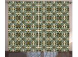 Abakuhaus Mandala Tenda Rustica, Motivo Decorativo, Soggiorno Nastro Universale Tende Con Passanti E Ganci, 280 X 175 Cm, Multicolore