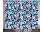 Abakuhaus Tenda Rustica Astratta, Gocce Di Pioggia Colorate, Tenda Universale Per Soggiorno Con Passanti E Ganci, 280 X 175 Cm, Multicolore