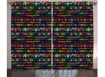 Abakuhaus Tenda Rustica Colorata, Disegnata A Mano, Tenda Universale Per Soggiorno Con Passanti E Ganci, 280 X 175 Cm, Multicolore