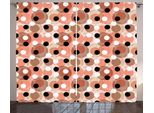 Abakuhaus Tenda Astratta Rustica, Cerchi Color Pastello, Tenda Universale Per Soggiorno Con Passanti E Ganci, 280 X 175 Cm, Multicolore