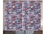 Abakuhaus Tenda Rustica Vintage, Romantico Giardino Fiorito, Tenda Con Passanti E Ganci Per Camera Da Letto, 280 X 175 Cm, Multicolore