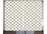 Abakuhaus Tenda Rustica, Arte Astratta Moderna, Tende Universali Per Soggiorno Con Passanti E Ganci, 280 X 175 Cm, Multicolore