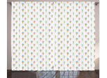 Abakuhaus Tenda Rustica, Dessert Estivo Al Latte, Tenda Con Passanti E Ganci Per Camera Da Letto, 280 X 175 Cm, Multicolore