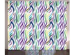 Abakuhaus Tenda Rustica Astratta, Motivo Leopardo Orientale, Tende Universali Per Soggiorno Con Passanti E Ganci, 280 X 175 Cm, Multicolore