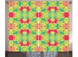 Abakuhaus Tenda Astratta Rustica, Mosaico Esagonale, Tenda Universale Per Soggiorno Con Passanti E Ganci, 280 X 175 Cm, Multicolore