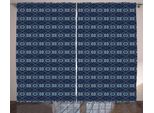 Abakuhaus Tenda Rustica Nordica, Motivo Natalizio, Tenda Con Passanti E Ganci Per Camera Da Letto, 280 X 175 Cm, Azzurro Pallido Blu Navy