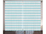 Abakuhaus Tenda Rustica Grunge, Strisce E Pennellate Grunge, Tende Universali Per Soggiorno Con Passanti E Ganci, 280 X 175 Cm, Azzurro Grigio Bianco