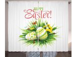 Abakuhaus Pasqua Tenda Rustica, Spring Season Foglie, Soggiorno Tenda Universale Con Passanti E Ganci, 280 X 175 Cm, Multicolore