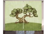 Abakuhaus Tenda Rustica, Spring Season Hills Olive, Tende Universali Per Soggiorno Con Passanti E Ganci, 280 X 175 Cm, Verde Chiaro Marrone Chiaro