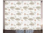 Abakuhaus Dolci Sogni Tenda Rustica, Animali Che Dormono, Soggiorno Tenda Universale Con Passanti E Ganci, 280 X 175 Cm, Arancione E Marrone