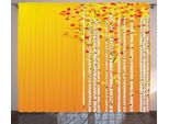Abakuhaus Tenda Rustica, Foglie Di Betulla Autunnali, Tenda Universale Per Soggiorno Con Passanti E Ganci, 280 X 175 Cm, Multicolore
