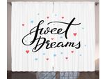 Abakuhaus Dolci Sogni Tenda Rustica, Cuori E Stelle, Soggiorno Tenda Universale Con Passanti E Ganci, 280 X 175 Cm, Multicolore