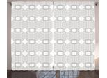 Abakuhaus Tenda Astratta Rustica, Geometrica Moderna, Tenda Universale Per Soggiorno Con Passanti E Ganci, 280 X 175 Cm, Grigio Beige E Bianco