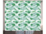 Abakuhaus Tenda Tropicale Rustica, Acquerello Leafage, Tende Universali Per Soggiorno Con Passanti E Ganci, 280 X 175 Cm, Verde E Verde Mandorla