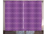 Abakuhaus Anno Di Produzione Tenda Rustica, Damasco Rococò Viola, Tenda Con Passanti E Ganci Per Camera Da Letto, 280 X 175 Cm, Viola E Viola Scuro