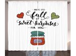 Abakuhaus Hoffen Tenda Rustica, Stile Sketch Jam In A Jar, Soggiorno Tenda Universale Con Passanti E Ganci, 280 X 175 Cm, Multicolore