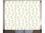 Abakuhaus Tenda Esotica Rustica, Hawaii Summer Snack, Tenda Con Passanti E Ganci Per Camera Da Letto, 280 X 175 Cm, Giallo Pallido Verde Chiaro
