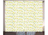 Abakuhaus Tenda Rustica Tulipano, Bouquet Floreale Femminile, Tenda Con Passanti E Ganci Per Camera Da Letto, 280 X 175 Cm, Multicolore