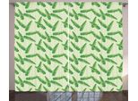 Abakuhaus Tenda Rustica In Foglia Di Banano, Piante Intrecciate, Tenda Universale Per Soggiorno Con Passanti E Ganci, 280 X 175 Cm, Verde Mela Smeraldo