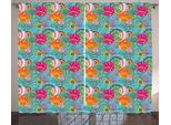 Abakuhaus Tenda Rustica Con Motivi Floreali, Dandelion Vibrant Spring, Tenda Universale Per Soggiorno Con Passanti E Ganci, 280 X 175 Cm, Multicolore