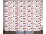 Abakuhaus Musica Tenda Rustica, Tamburi Altoparlanti Registrazioni, Soggiorno Tenda Universale Con Passanti E Ganci, 280 X 175 Cm, Multicolore