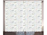 Abakuhaus Musica Tenda Rustica, Vibes Note Musicali, Soggiorno Tenda Universale Con Passanti E Ganci, 280 X 175 Cm, Multicolore