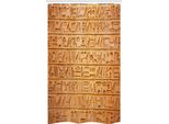 Abakuhaus Tenda Da Doccia Stretta Hieroglyphe, Composizione Hieroglyphs, Set Decorativo Per Bagno In Tessuto Con Ganci, 120 X 180 Cm, Arancione Pallido Ambra