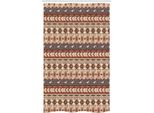 Abakuhaus Tenda Da Doccia Colorata E Stretta, Etnica, Set Decorativo Per Bagno In Tessuto Con Ganci, 120 X 180 Cm, Marrone Cannella Arancione