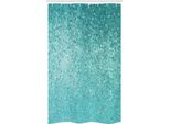 Abakuhaus Tenda Da Doccia Stretta Turchese, Motivo A Pois, Set Decorativo Per Bagno In Tessuto Con Ganci, 120 X 180 Cm, Turquoise Seafoam