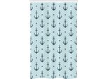 Abakuhaus Ancoraggio Tenda Da Doccia Stretta, Ancore A Zig-Zag, Set Decorativo Per Bagno In Tessuto Con Ganci, 120 X 180 Cm, Verde Scuro Turchese