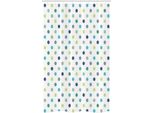 Abakuhaus Tenda Da Doccia Sottile, Motivo A Pois, Set Decorativo Per Bagno In Tessuto Con Ganci, 120 X 180 Cm, Verde Mela Verde Giada