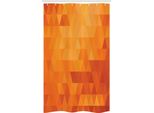 Abakuhaus Tenda Da Doccia Stretta Arancione Bruciato, Forme E Motivi, Set Decorativo Per Bagno In Tessuto Con Ganci, 120 X 180 Cm, Arancione Bruciato