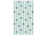 Abakuhaus Safari Tenda Da Doccia Stretta, Elefante Cartoon, Set Decorativo Per Bagno In Tessuto Con Ganci, 120 X 180 Cm, Verde Acqua