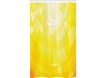Abakuhaus Tenda Da Doccia Stretta Gialla, Mosaico Rotondo Moderno, Set Decorativo Per Bagno In Tessuto Con Ganci, 120 X 180 Cm, Giallo