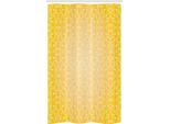 Abakuhaus Tenda Da Doccia Stretta Gialla, Motivo Floreale Vittoriano Retrò, Set Decorativo Per Bagno In Tessuto Con Ganci, 120 X 180 Cm, Giallo