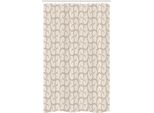 Abakuhaus Tenda Da Doccia Esotica Stretta, Barocca Retrò Floreale, Set Decorativo Per Bagno In Tessuto Con Ganci, 120 X 180 Cm, Beige
