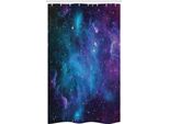 Abakuhaus Nebel Tenda Da Doccia Stretta, Galaxy Stelle Nello Spazio, Set Decorativo Per Bagno In Tessuto Con Ganci, 120 X 180 Cm, Blu Navy Viola